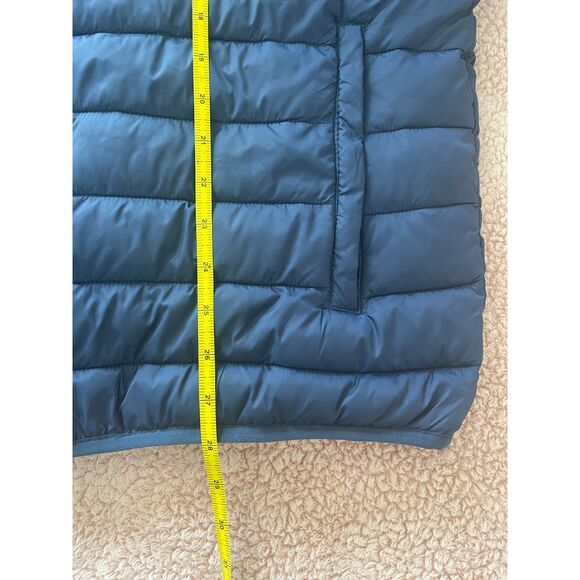 SwissTech Men's Blue/Gray Long Sleeve Puffer Jacket LG (42-44) w. Storage bag - Picture 6 of 6